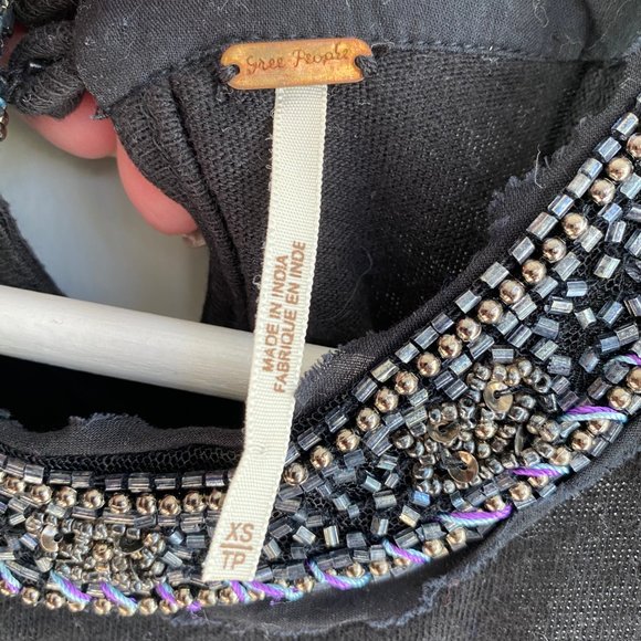 Free People Beaded High Neck Tank Top - Picture 4 of 4